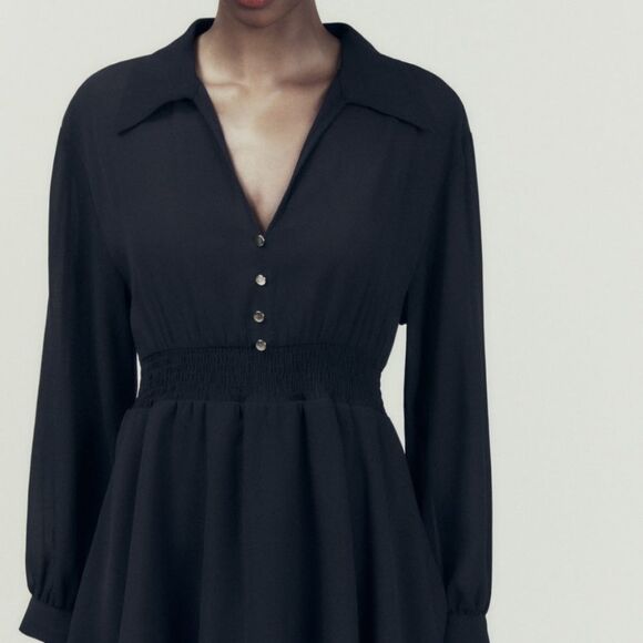 ZARA  Short Double Layer Dress NWT SIZE‎ M - Picture 2 of 9